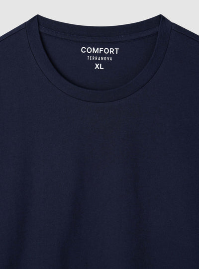 T-shirt comfort fit a tinta unita