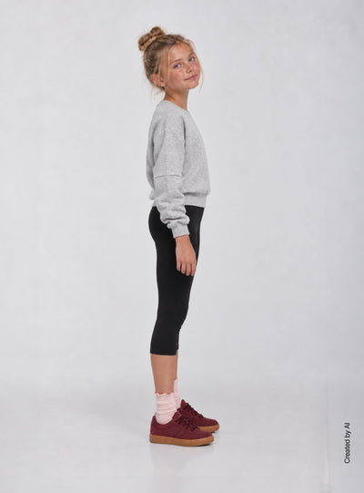 Pack 2 leggings 3/4 tinta unita