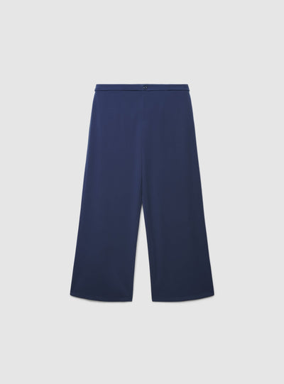Pantaloni wide leg a tinta unita