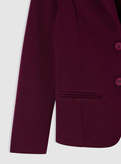 Single-breasted solid colour jacket