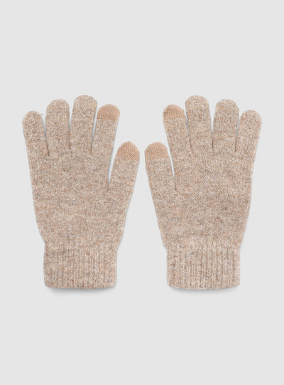 Five-finger solid-colour touch gloves