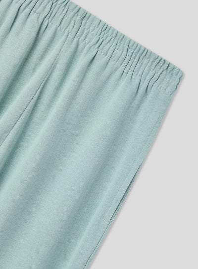 Pantalon de survêtement taille haute avec poignets
