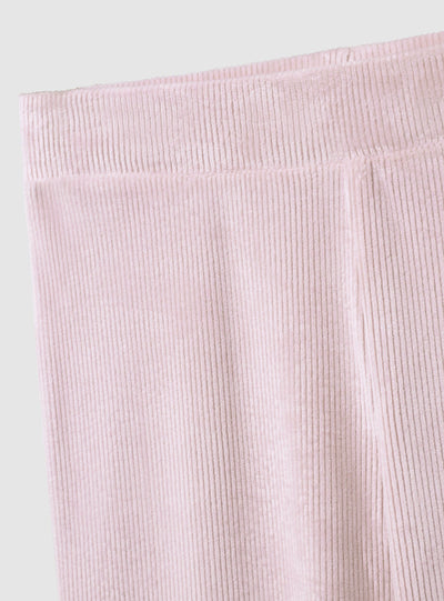 Ribbed flared leggings
