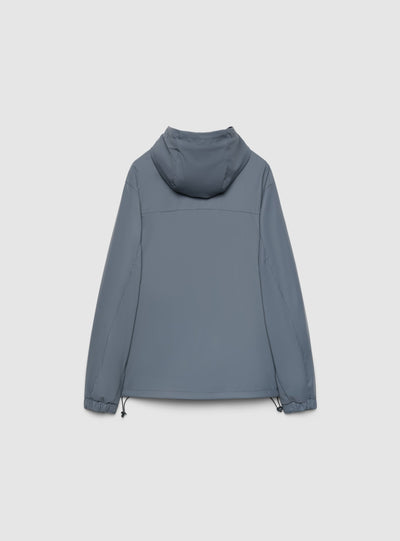 Giacca a vento con cappuccio e zip