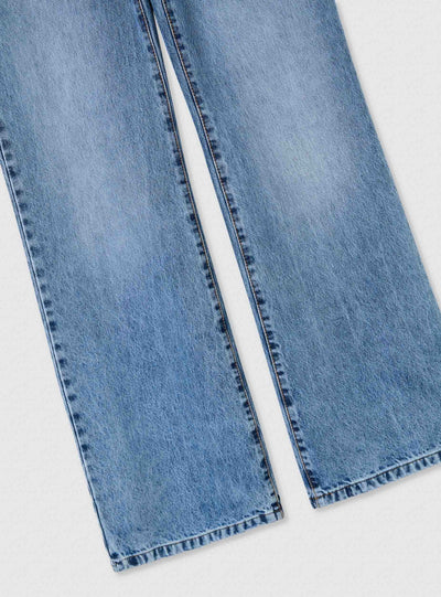 Bootcut-Jeans mit mittlerer Bundhöhe