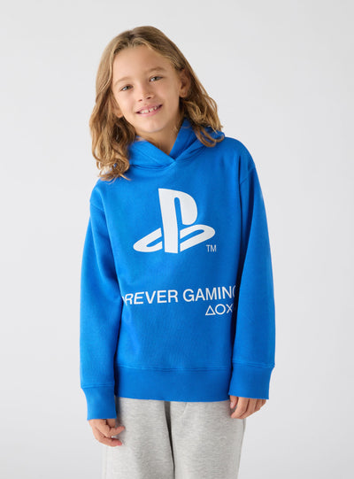 Felpa con cappuccio con stampa playstation®