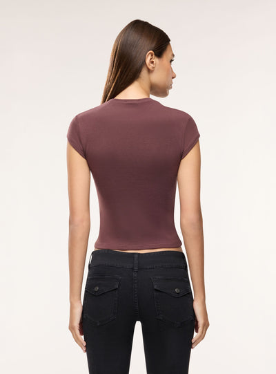 T-shirt aderente a tinta unita