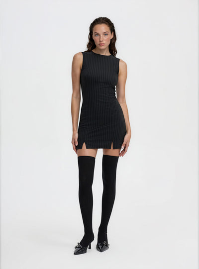 Vestito tubino gessato