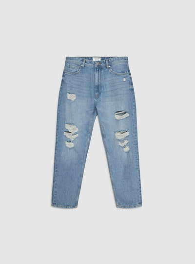 Jeans relaxed con strappi