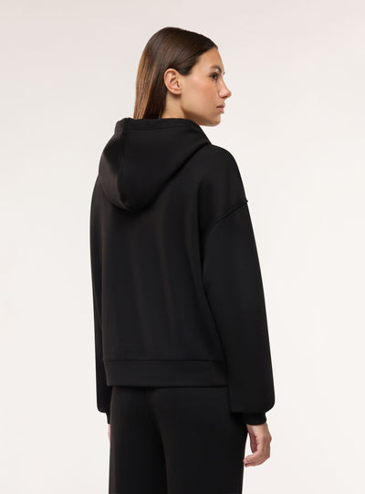 Felpa over con cappuccio e zip