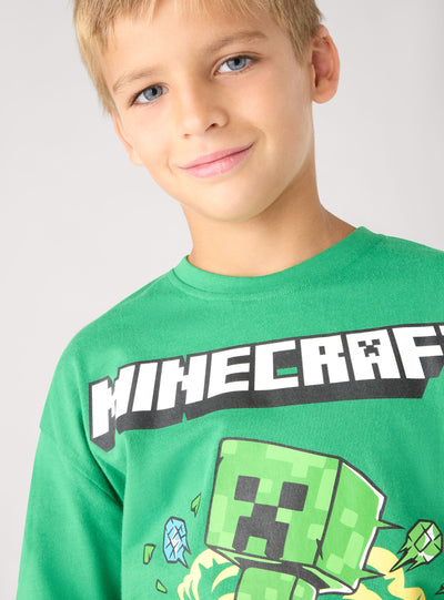 Дълъг ръкав тениска с принт Minecraft®