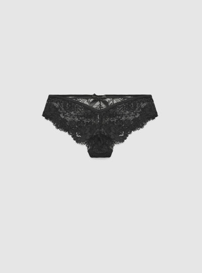 Slip brasiliana in pizzo con fiocchetto