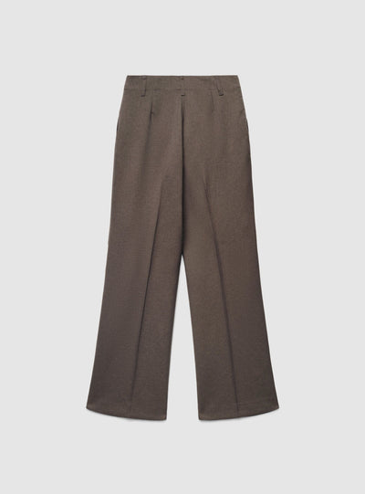 Maxi-Hose mit weitem Bein in Uni-Farbe