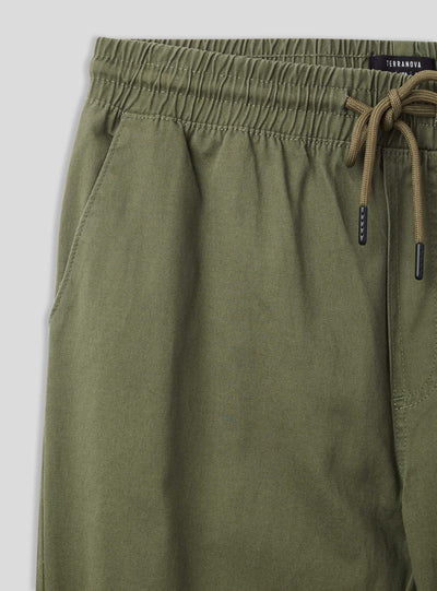 Jogger trousers with drawstring and cuffs