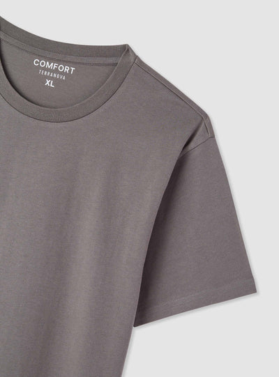 T-shirt comfort fit a tinta unita