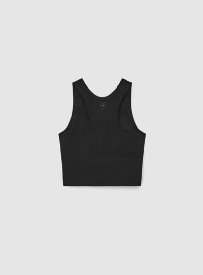Top sportivo vogatore seamless a tinta unita
