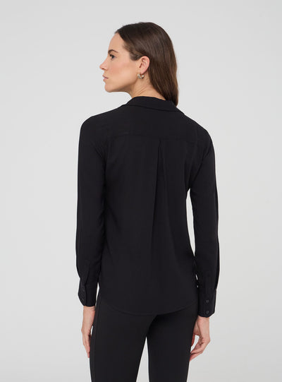Camicia ampia a tinta unita