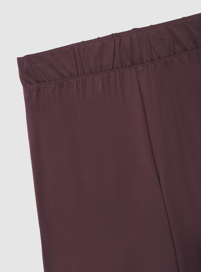 Pantaloni pigiama wide leg a tinta unita