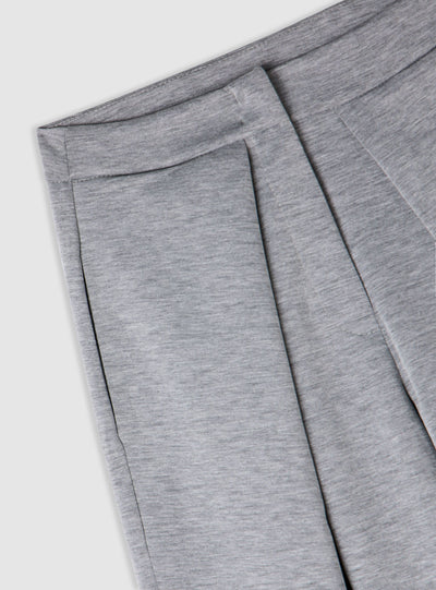 Pantaloni wide leg con pannelli frontali