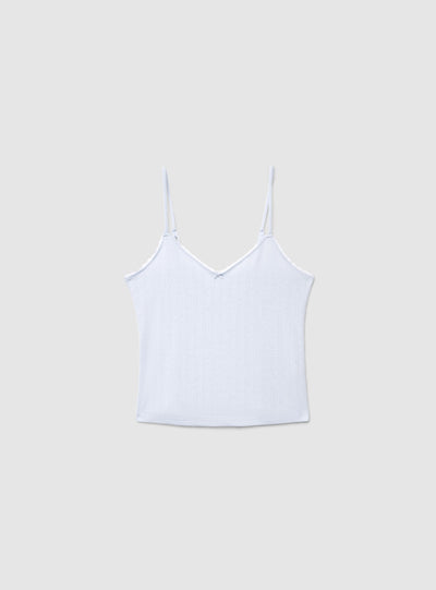 Pyjama-Set mit Spaghettiträger-Top und Culotte