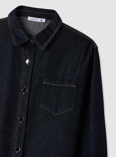 Camicia jeans con tasca