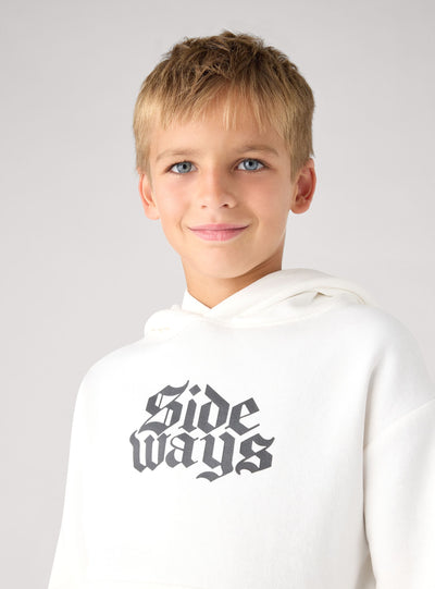 Kapuzenpullover mit gotischem Aufdruck