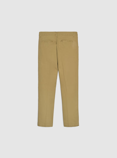 Pantaloni chinos sartoriali con piega