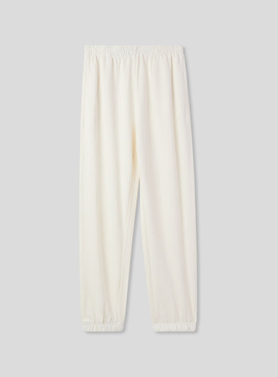 Pantaloni della tuta a vita alta con polsini