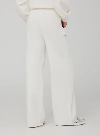Pantaloni tuta wide leg con coulisse