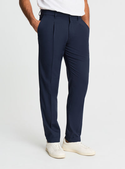 Pantaloni chino regular a tinta unita