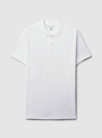 Solid colour piqué polo shirt