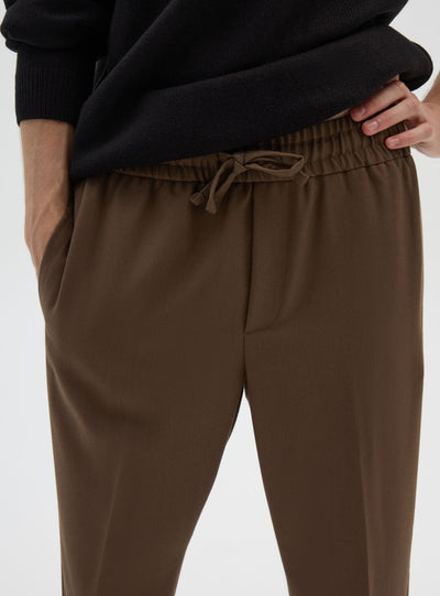 Drawstring waist trousers