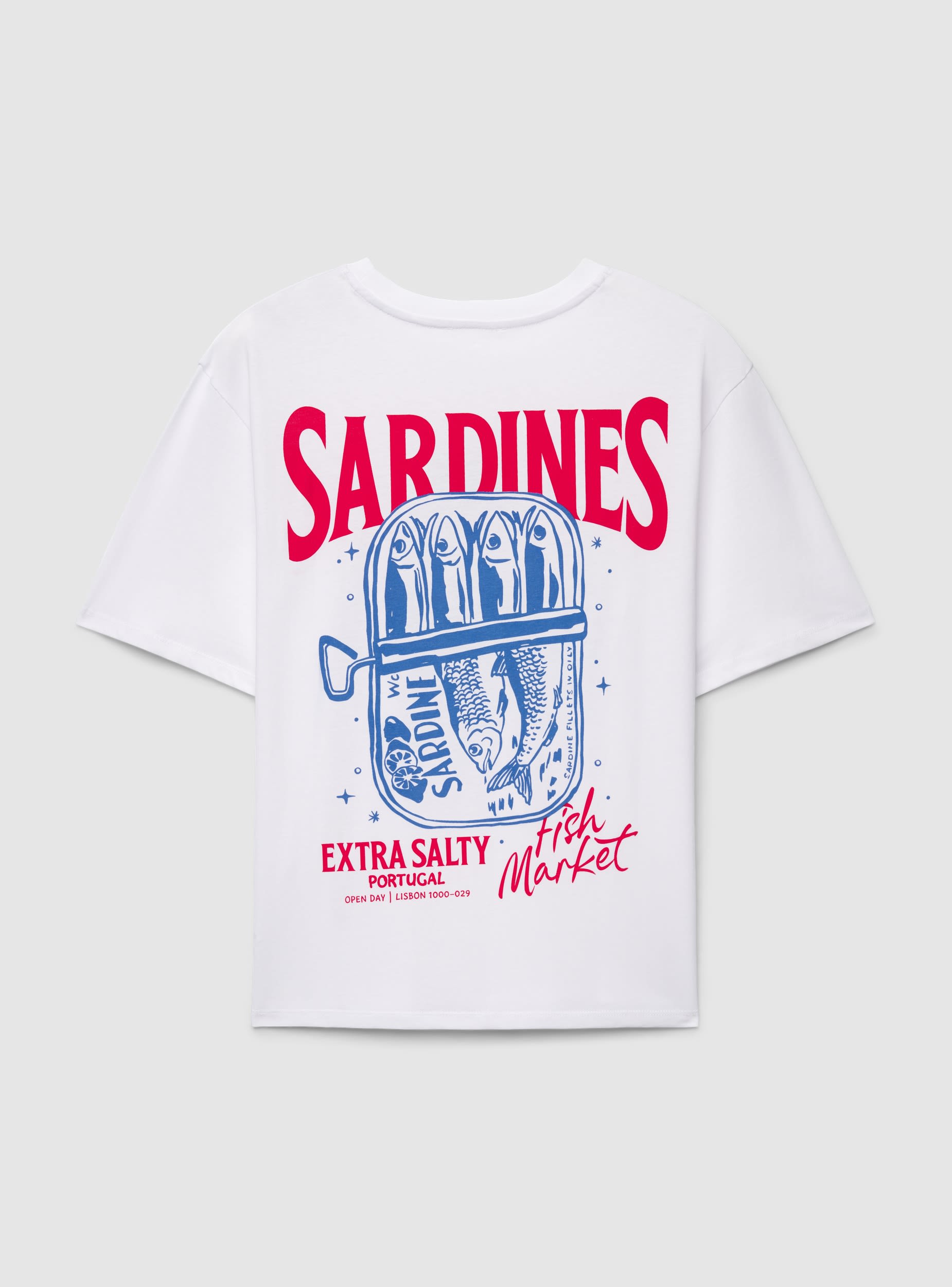 never fully dressed sardine t shirt Never Fully Dressed Sardine Tee in White