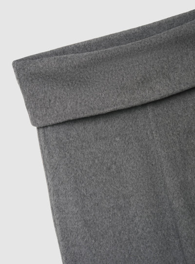 Leggings lunghi a zampa con baschina