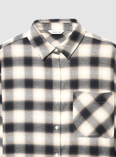 Camicia a quadri con taschino