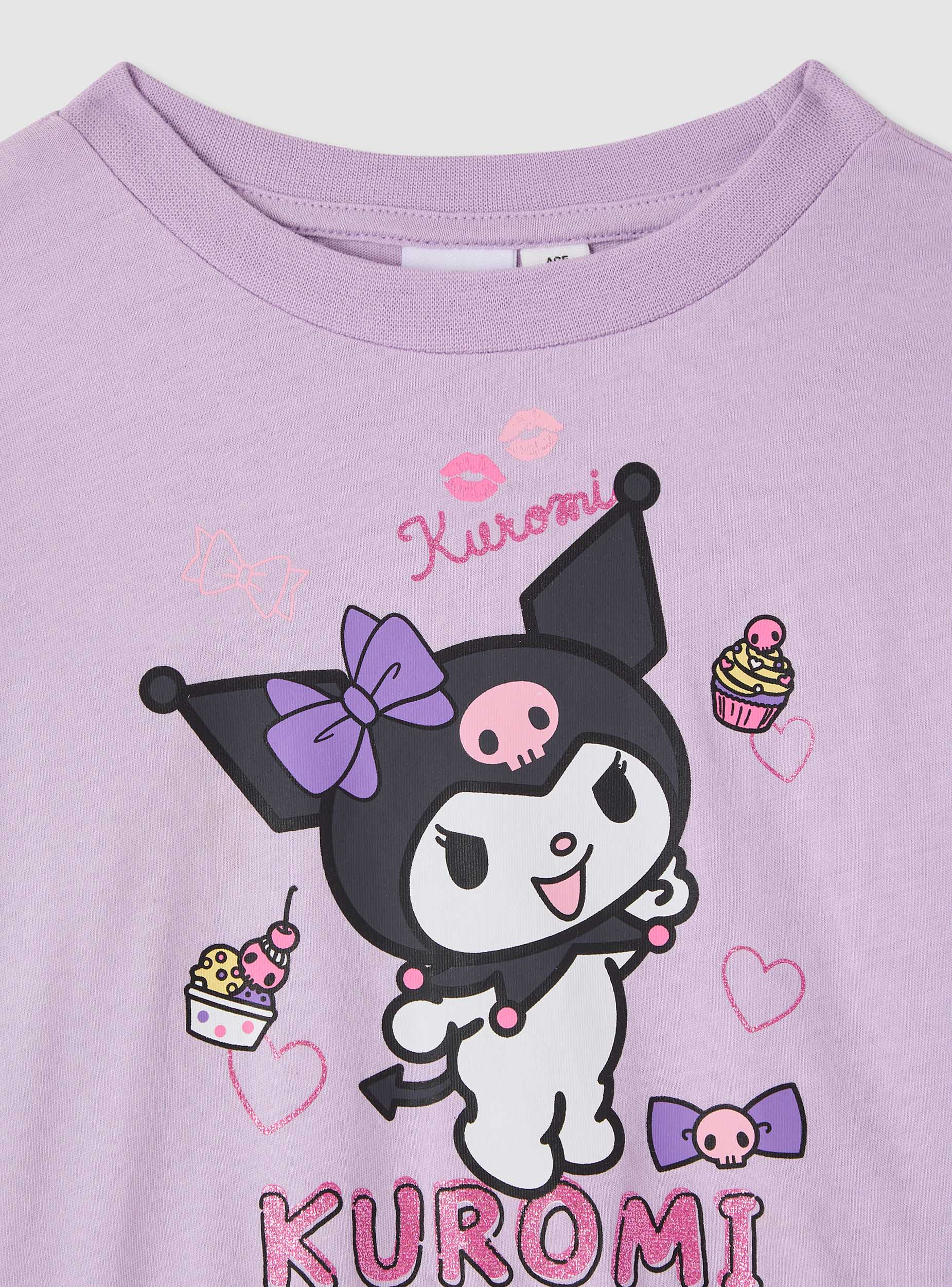 トップス Kurumi Kuromi® printed crop T-shirt - Terranova
