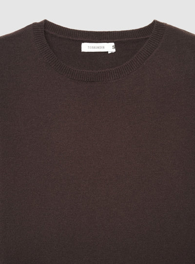 Maglia girocollo a tinta unita