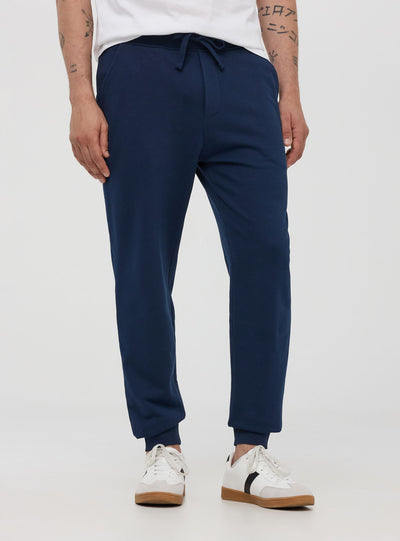 Pantaloni tuta leggeri in cotone con coulisse e tasche