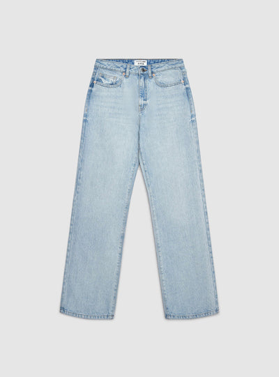 Jeans straight a vita alta