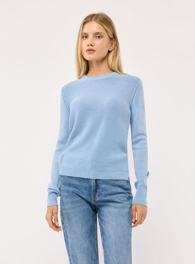 Maglia girocollo effetto luccicante