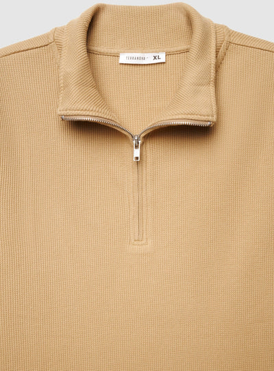 T-shirt con collo a zip
