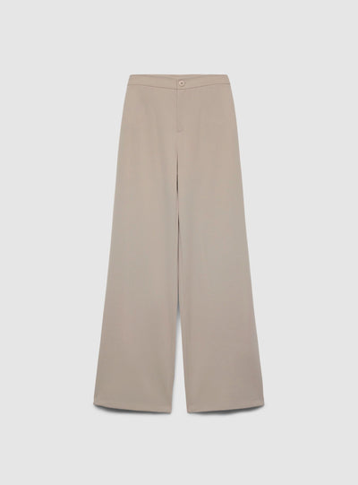 Pantaloni wide leg din scuba