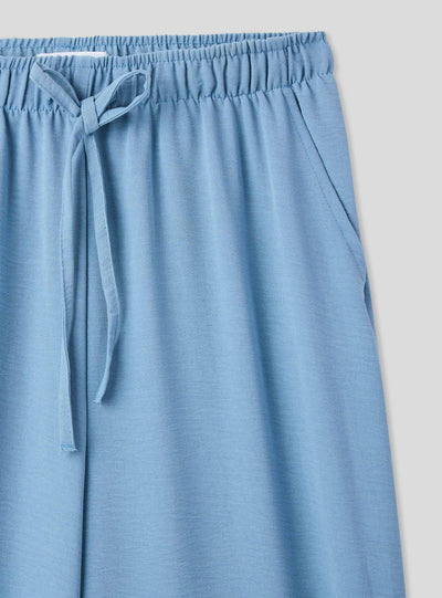 Pantaloni wide leg con coulisse