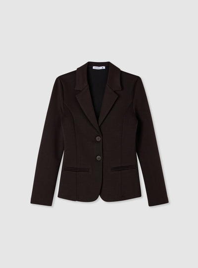 Single-breasted solid colour jacket