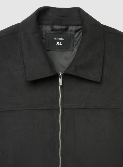 Giubbotto con collo camicia e zip