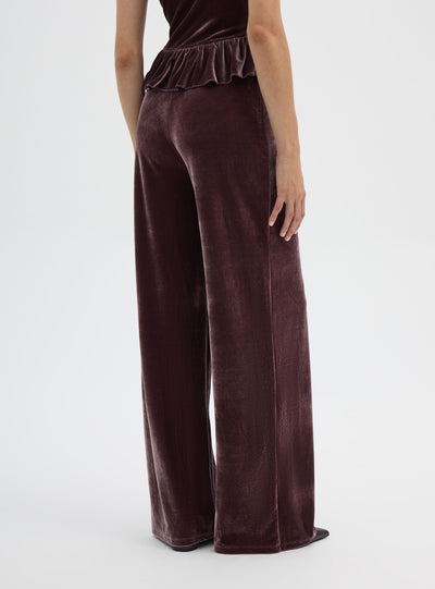 Pantalon maxi wide leg uni