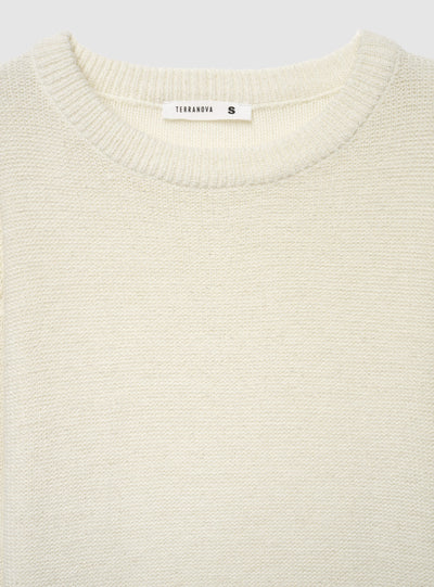 Maglia girocollo effetto luccicante