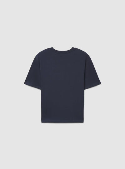 T-shirt maxi con stampa college