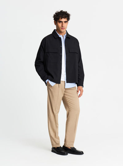 Pantaloni chino regular a tinta unita