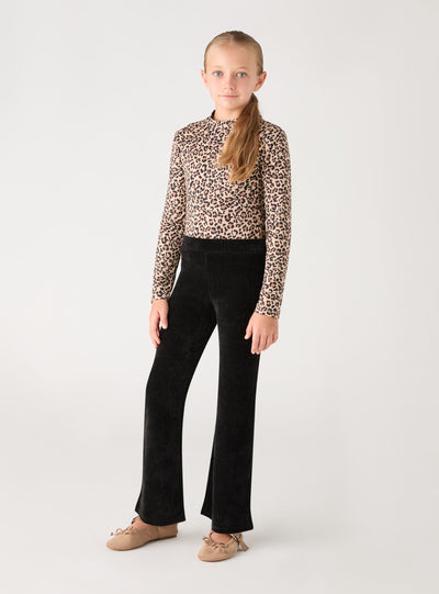 T-shirt body a maniche lunghe con stampa animalier
